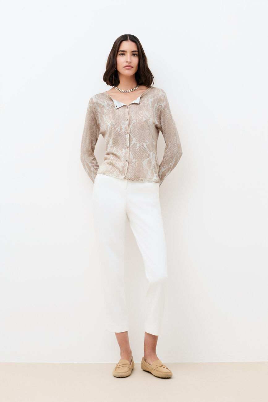 Cardigan Mstacy beige woman