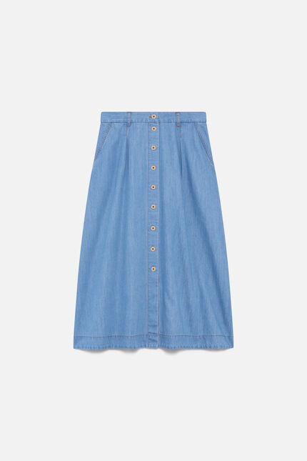 Jupe Jaloma denim baby bleu femme