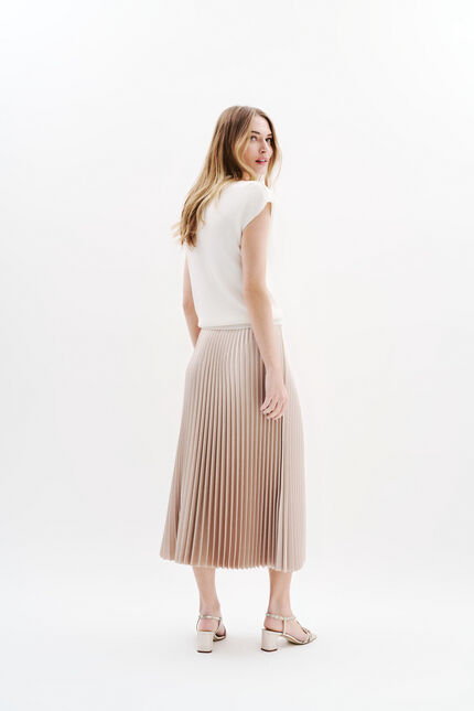 Jupe Jamy couleur or femme