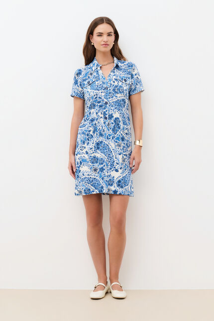 Robe Rlaureen2 bleu femme
