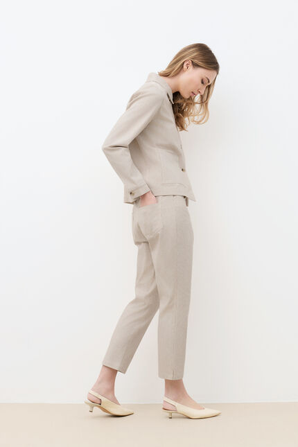 Veste Vaninastripe2 sable femme