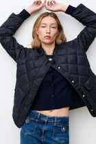 Ganache coat navy blue woman