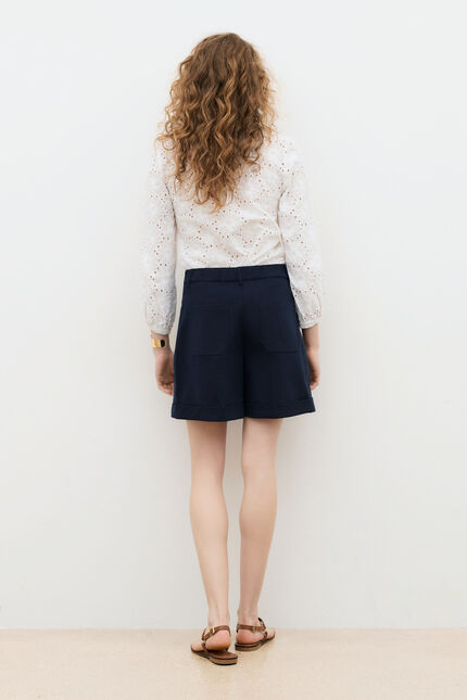 Short Sombrero bleu marine femme