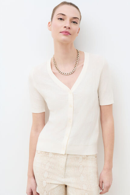 Gilet Maisie creme femme