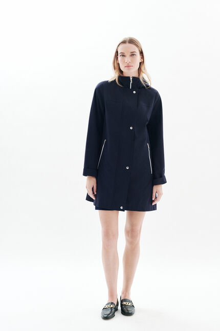 Manteau gvenard bleu marine femme
