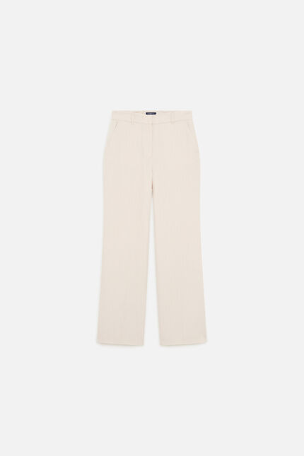 Pantalon Podium Raye rose poudr&eacute;e femme