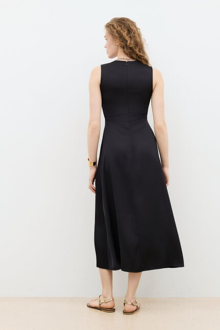 Robe Rlea marron fonc&eacute; femme