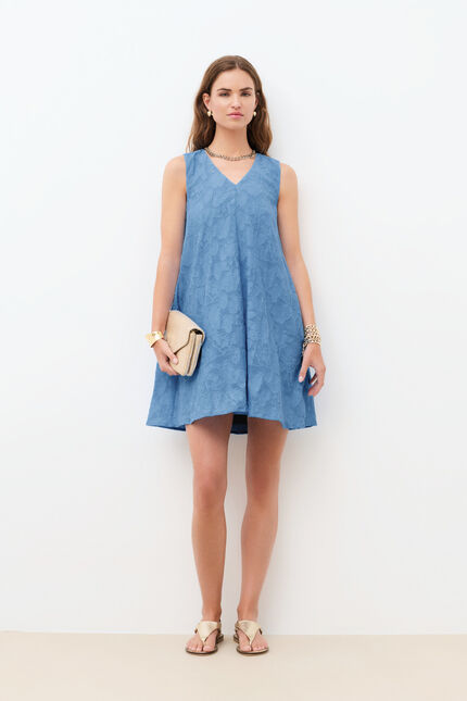 Robe Rbritney bleu ciel femme