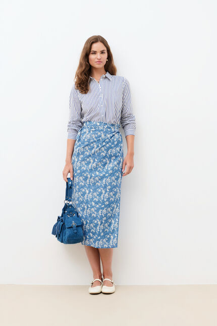 Jupe Jeleste bleu femme