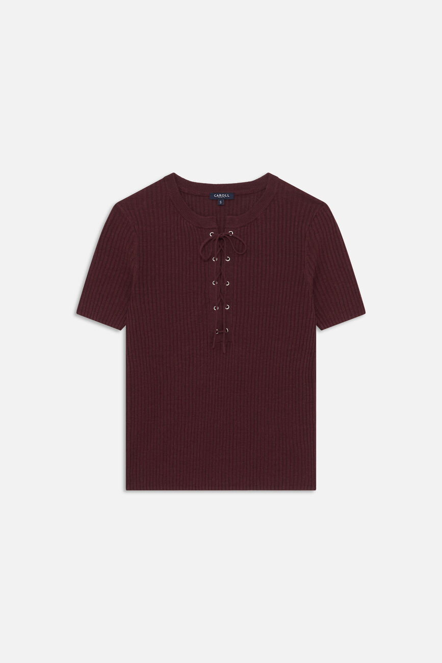 Pull Mvanessa prune femme