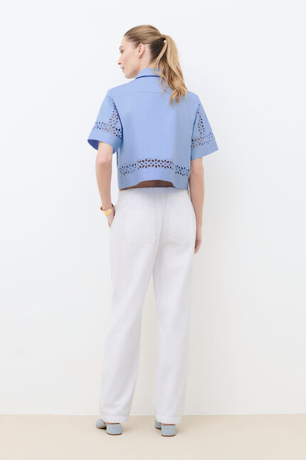 Chemise Chantilly bleu ciel femme