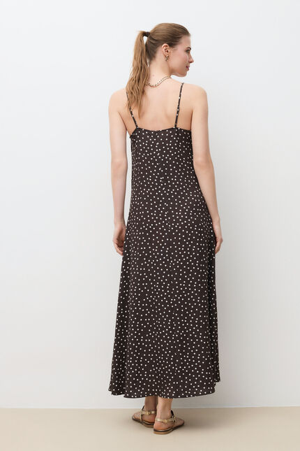Robe Romalia marron chocolat femme