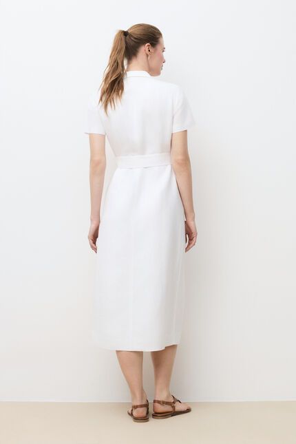 Robe Rlaurine blanc femme