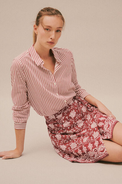Jupe Joude3 bordeaux femme