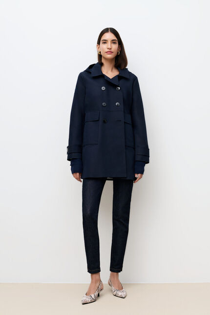 Manteau Glamour bleu marine femme
