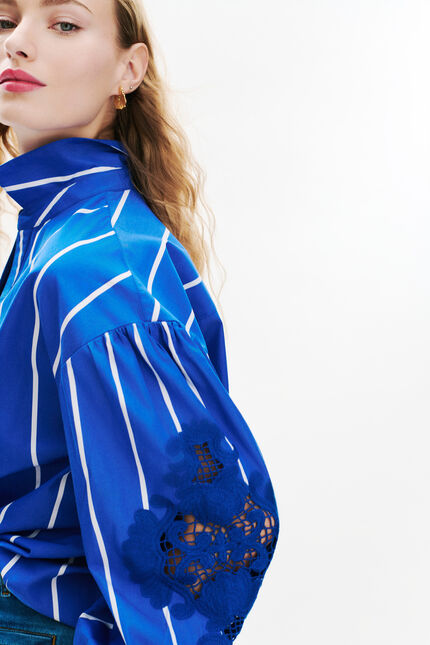 Chemise Cmona bleu electrique femme