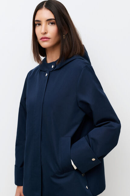 Manteau Gelsomino bleu marine femme