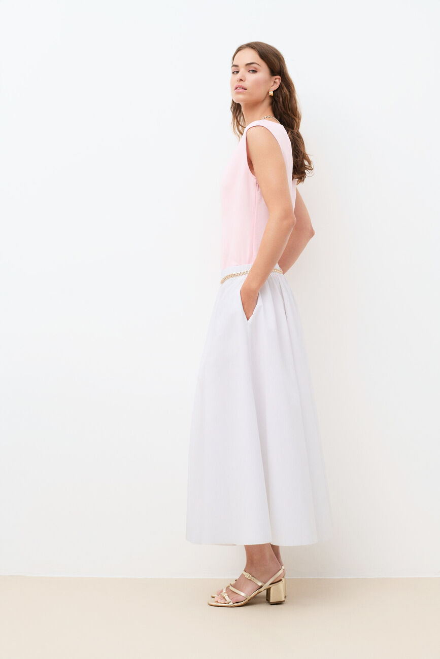 Jupe Jemilly blanc femme