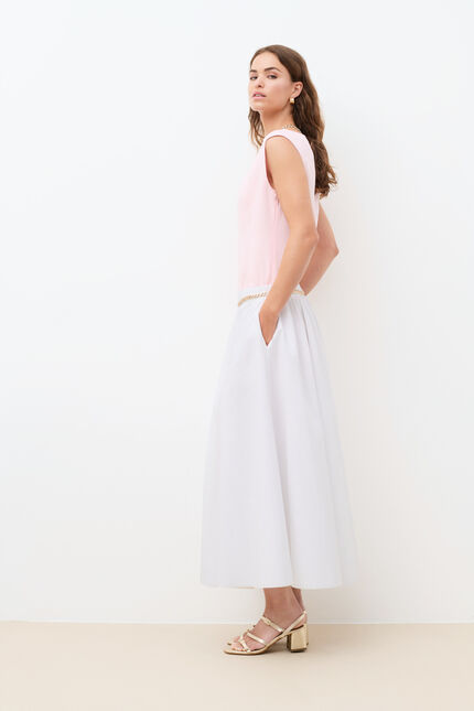 Jupe Jemilly blanc femme