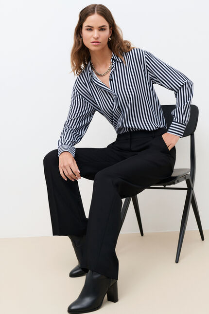 Pantalon Pclem noir femme