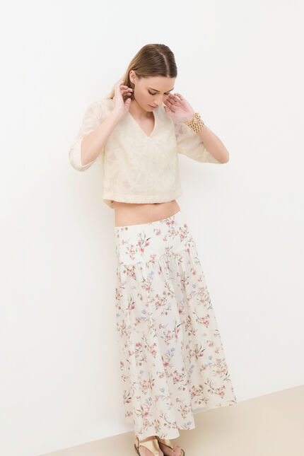 Chemise Cecile ecru femme