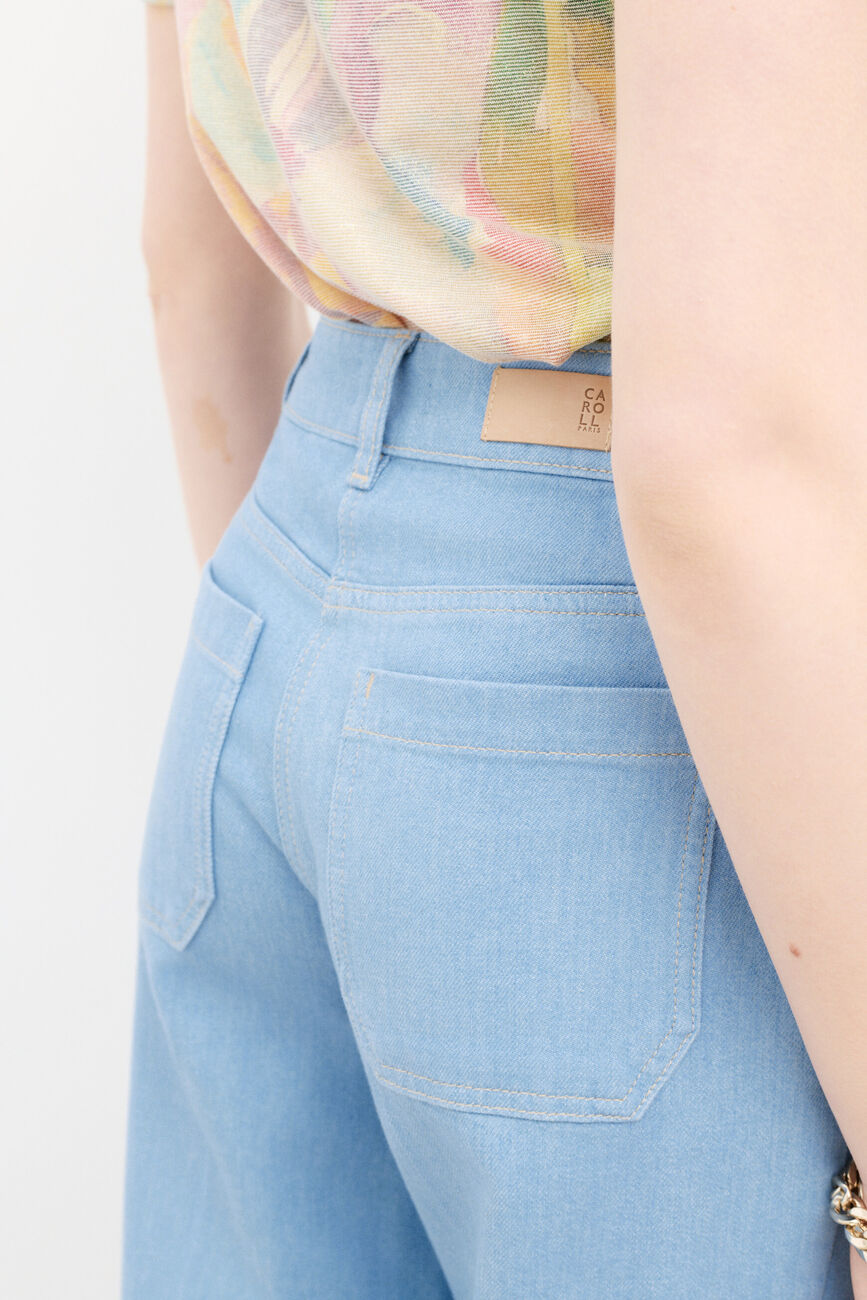 Pantalon Poemedenim bleu ciel femme