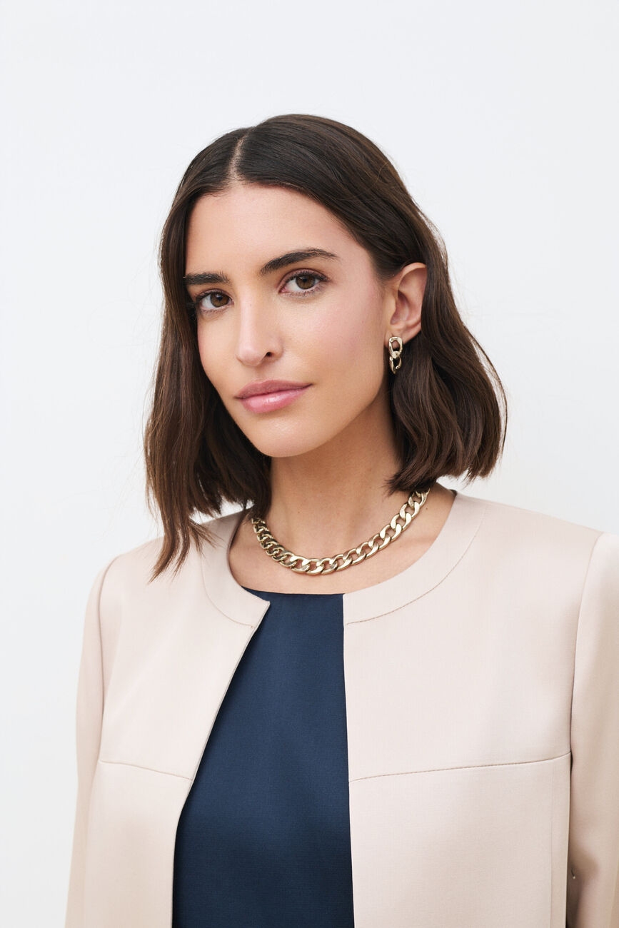 Manteau Gjessy couleur or femme