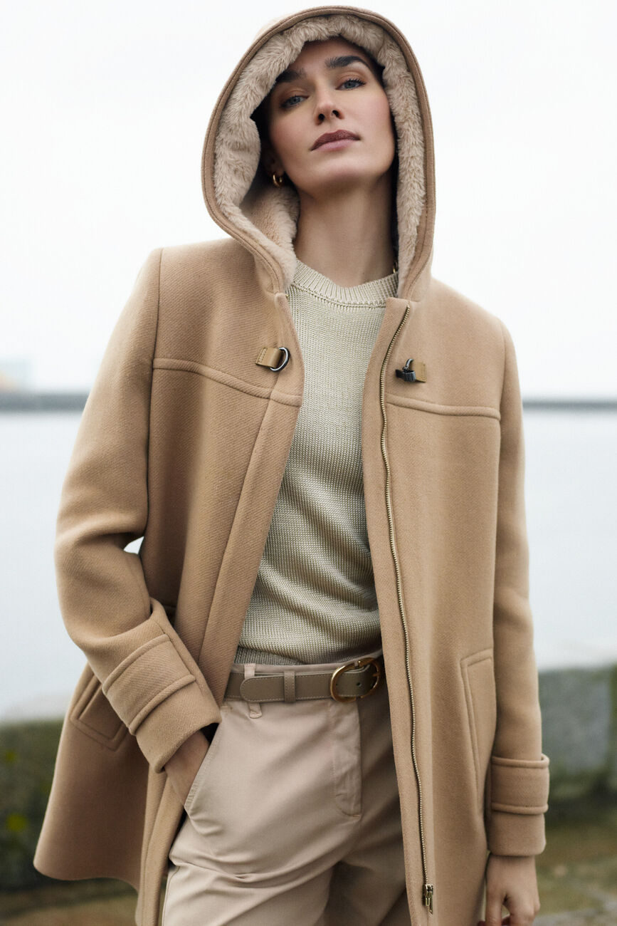 Abrigo guimotin camel mujer