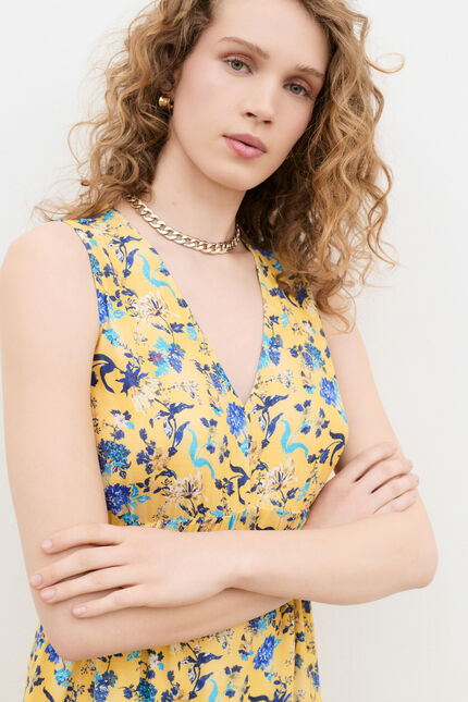 Robe Rtan jaune canari femme