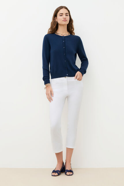 pantacourt mason blanc femme