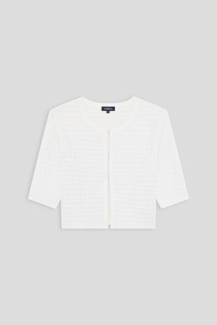 Bol&eacute;ro Malia blanc femme