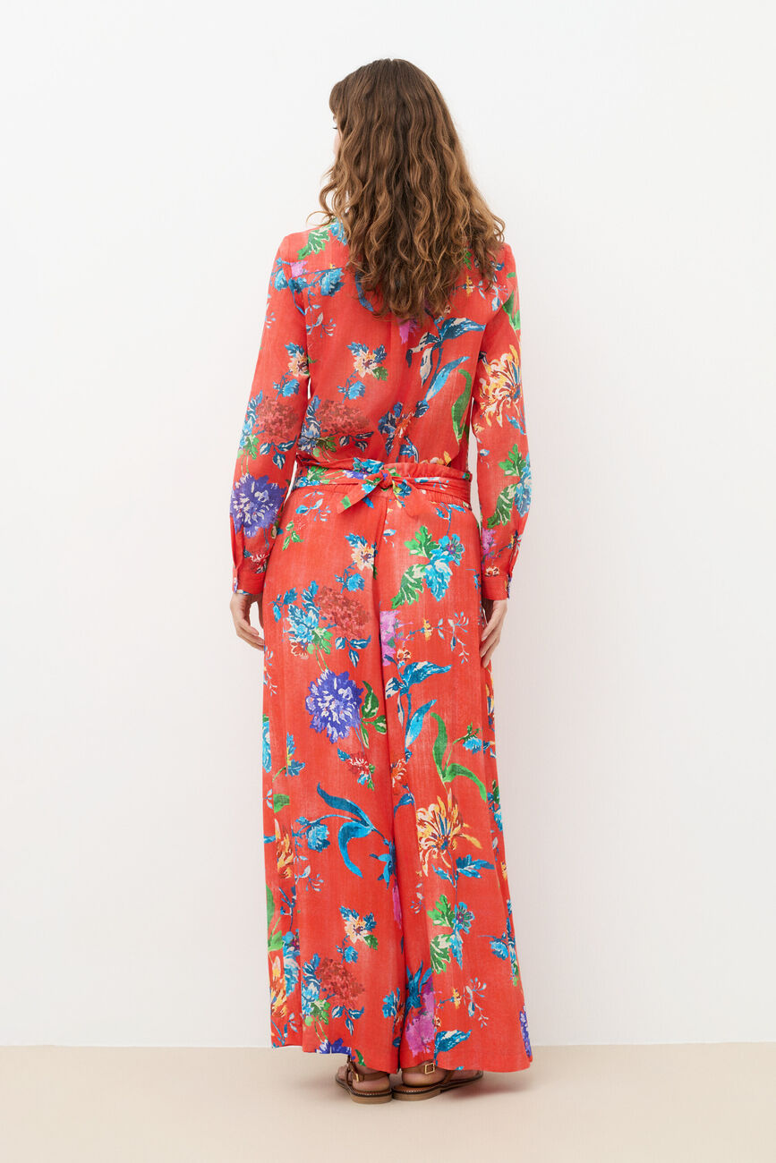 Trousers Patrice Fleurie bright red woman