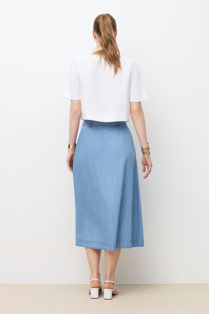 Jupe Jaloma denim baby bleu femme