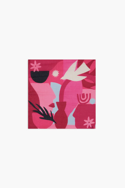 Foulard Octobre Rose rose femme