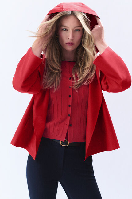 Manteau Grasiella rouge femme