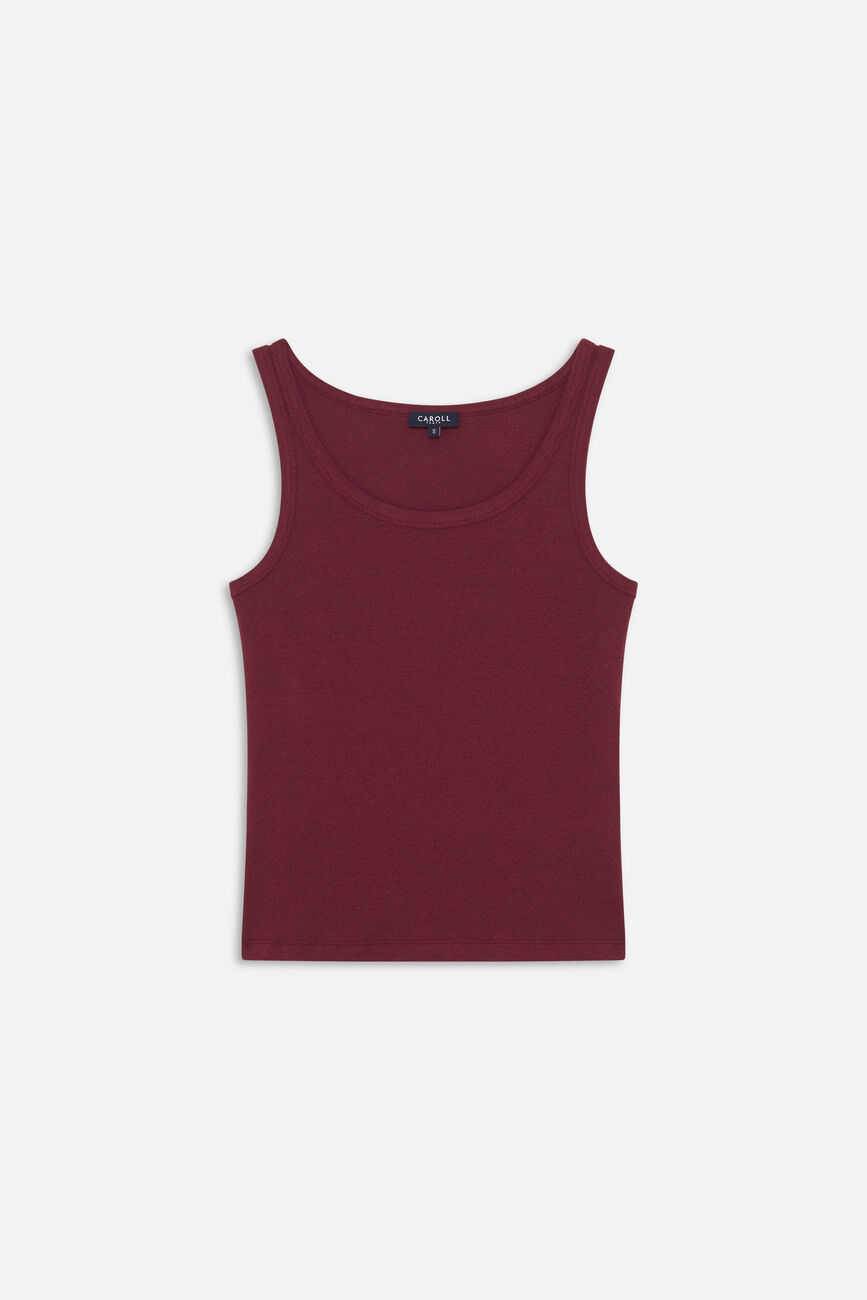 T-shirt Taby bordeaux femme