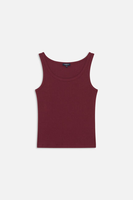 T-shirt Taby bordeaux femme