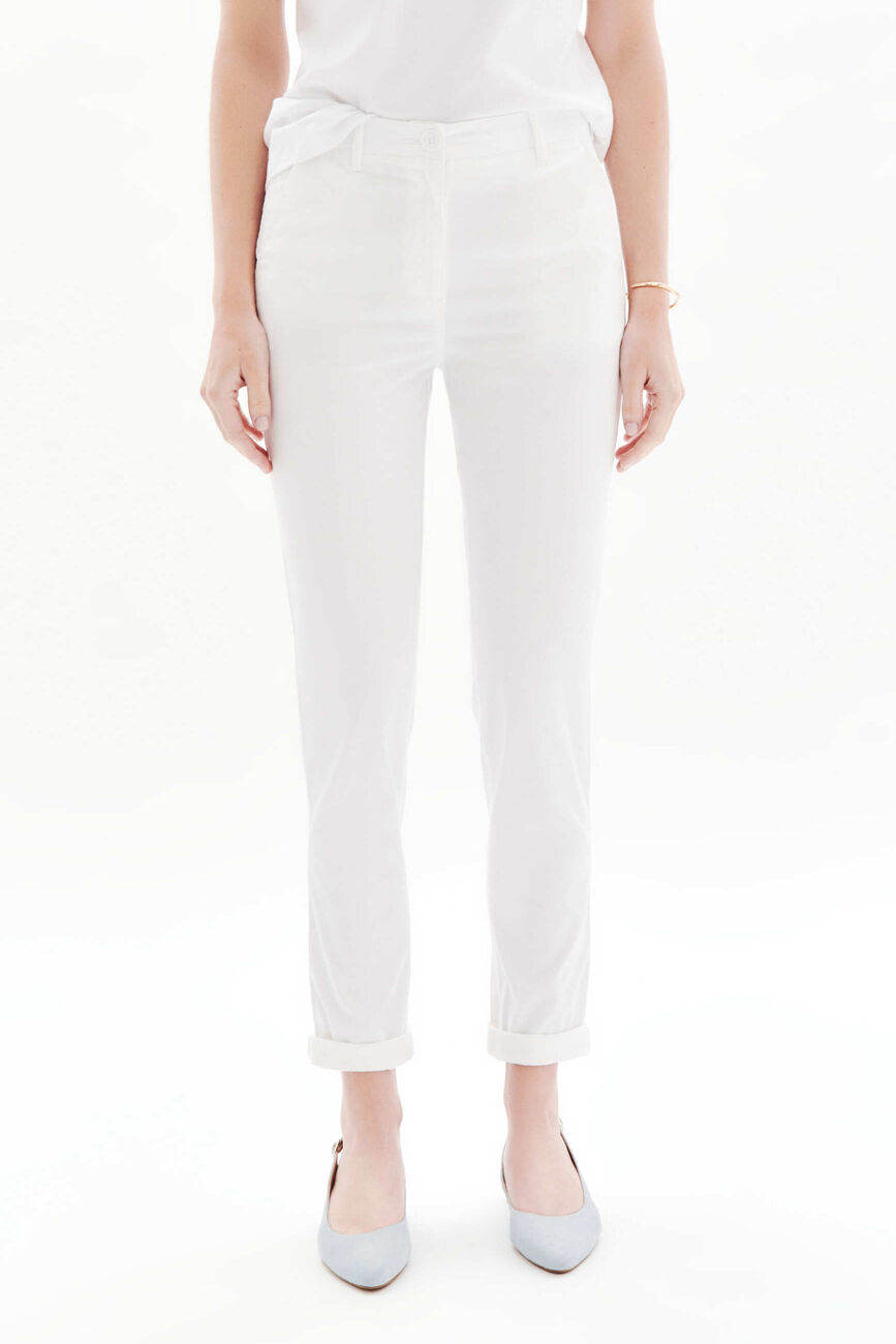 pantalon adelmo blanc femme