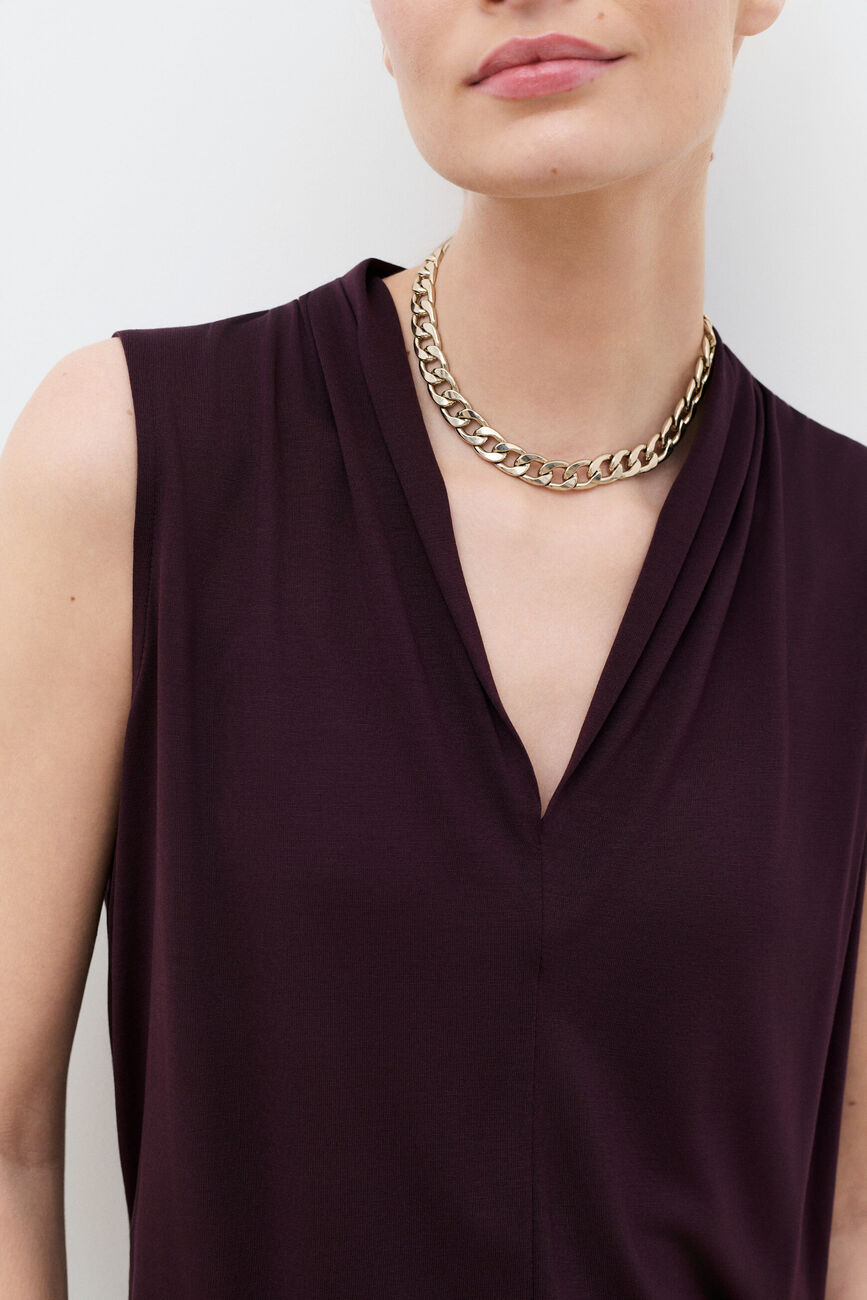 Maglietta Tmuse marron fonc&eacute; donna