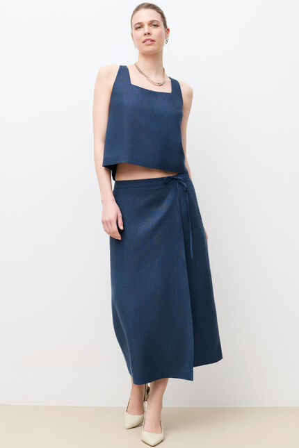 Chemise Cina bleu femme