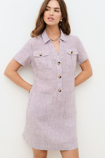 Robe laure1 bordeaux femme