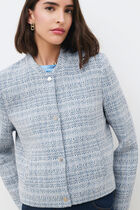 Vienna Tweed jacket sky blue woman