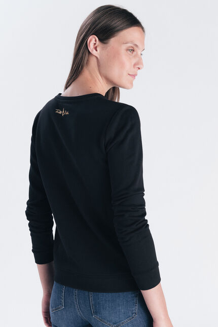 Sweat Jasmin noir femme