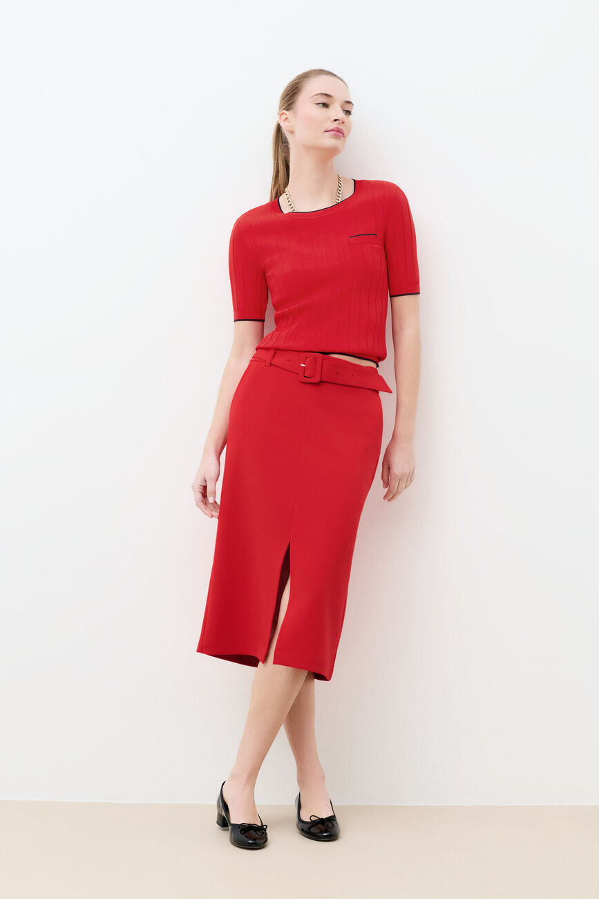 Pull Camilla rouge femme