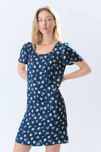Robe Rufina bleu marine femme