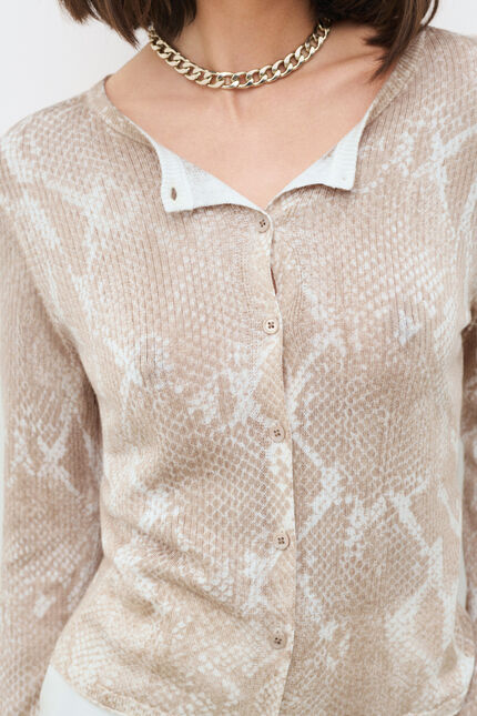 Gilet Mstacy beige femme