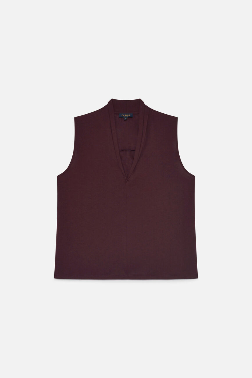 Maglietta Tmuse marron fonc&eacute; donna