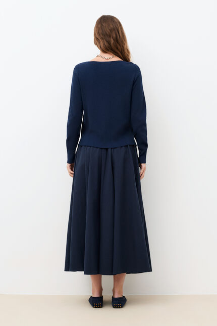 Pull Martino bleu marine femme