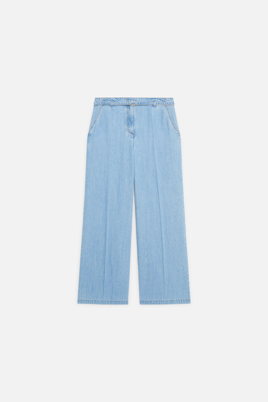 Trousers Palomadenim2 baby blue denim woman
