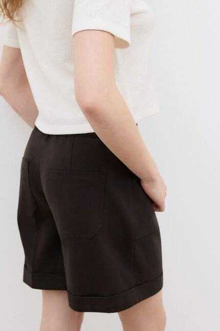 Short Sombrero marron fonc&eacute; femme